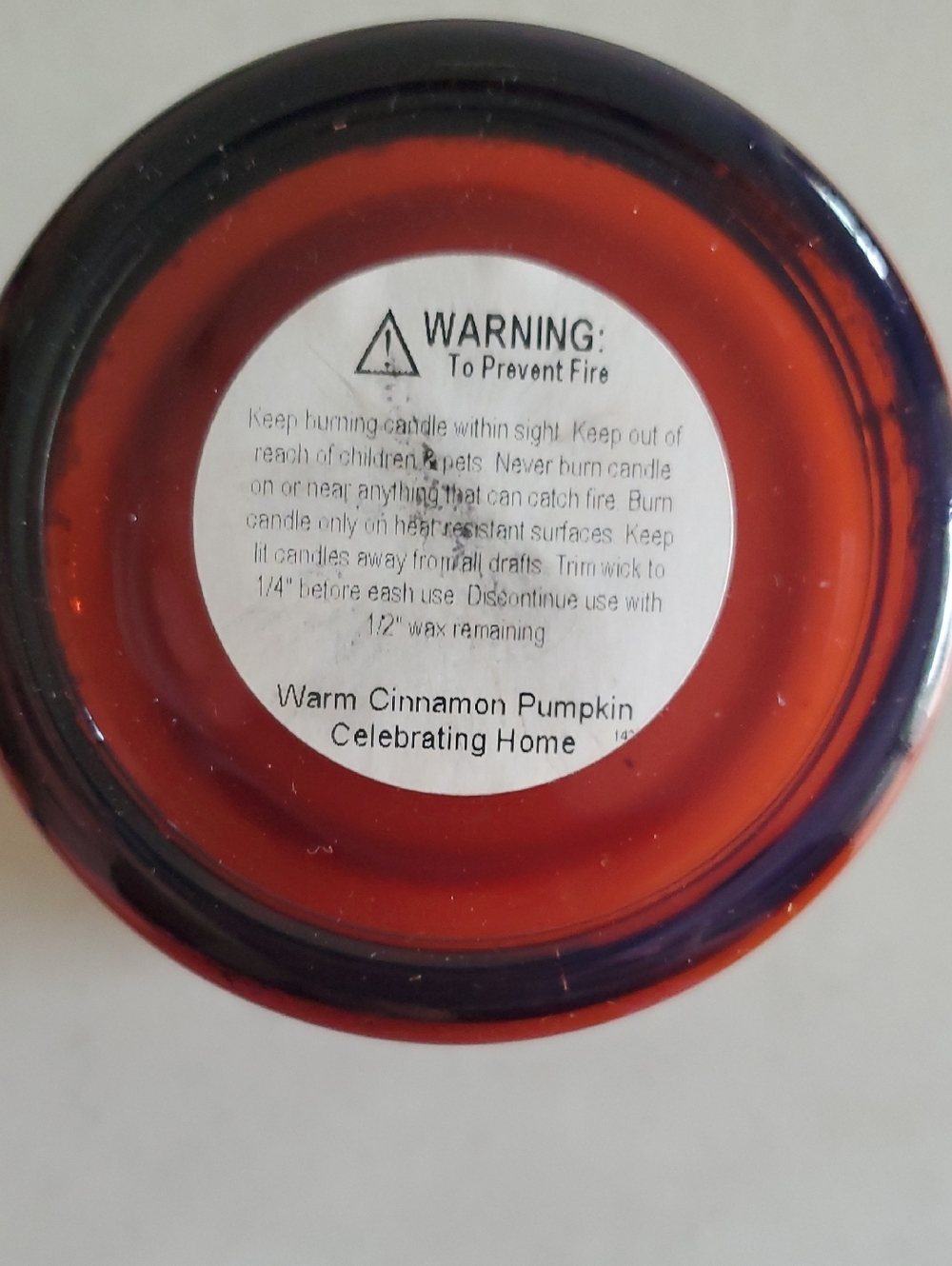 Warm Cinnamon Pumpkin Scent 24 oz Jar Candle Celebrating Home New soy blend wax - Picture 11 of 14